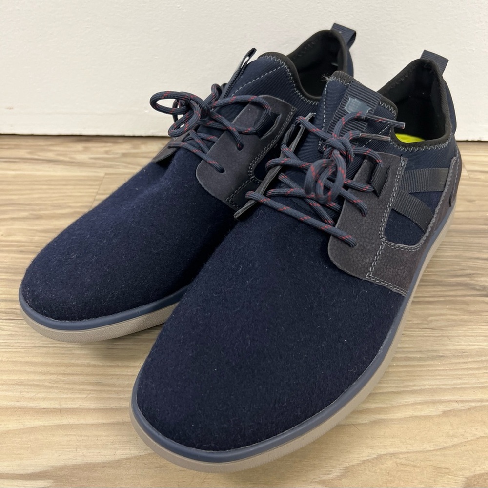 Florsheim Venture Knit Plain Toe Lace Up Sneaker Navy Men's Size 8.5W NWOB